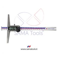 Digital caliper 3 functions with double hook for groove measurement