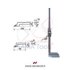 High precision digital height gauges with fine adjustment reading 0,01