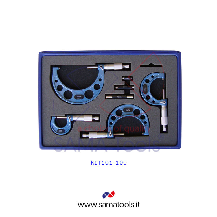 External micrometer SET - resolution 0,01mm