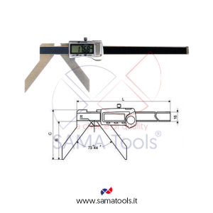 Arc outside digital caliper