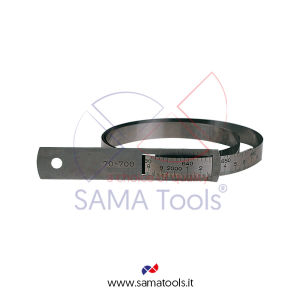 Circumference tape stainless steel read 0,1mm