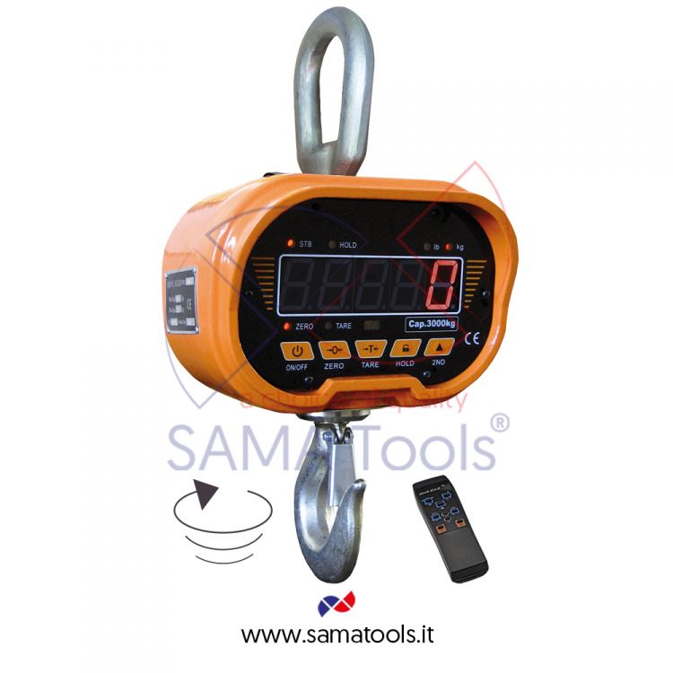 Digital crane scale with swivel hook