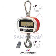 Crane scales with rotating hook and shackle