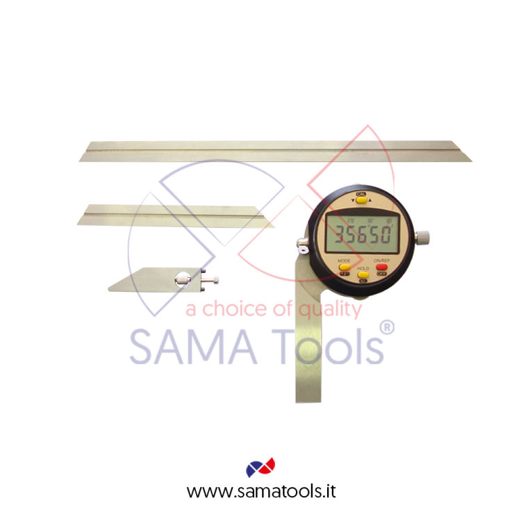 Digital Protactor 150/300mm, range +/-360°, prec. +/-4', ris. 1'/0,01°