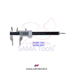 Interchangeable threaded caps digital caliper PRESET function