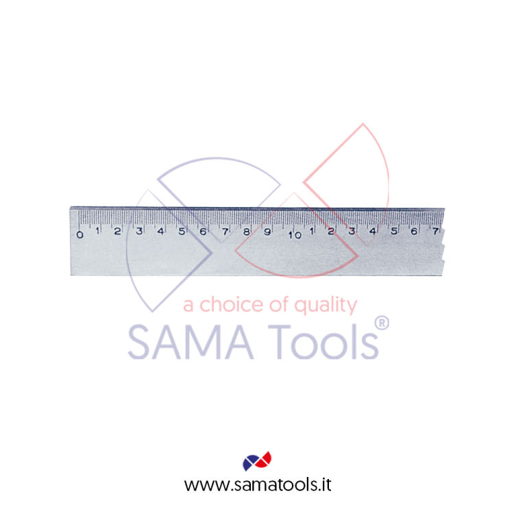Riga millimetrata in INOX senza smusso DIN866/A -