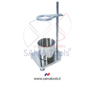 Stand for flow cup in stainless steel