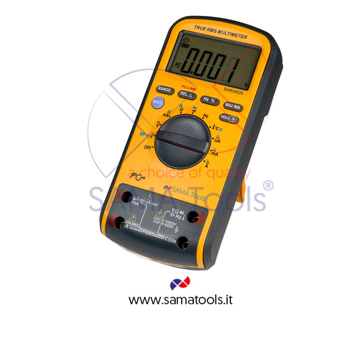 Digital multimeter with true RMS and data output. 