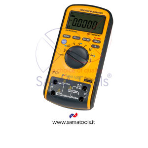 Digital multimeter double display with true RMS and data output. Range: voltage 1000V AC/DC, current 10A AC/DC