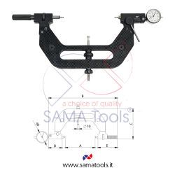 Calibro a Forcella in fibra di Carbonio -