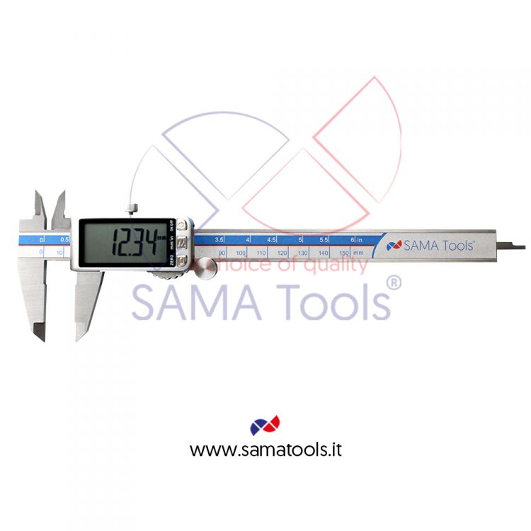 Metal case digital caliper - extra wide screen