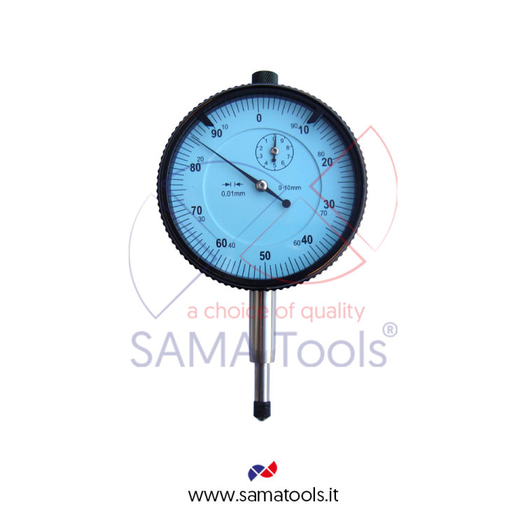 Dial gauge range 5mm or 10mm reading 0,01mm