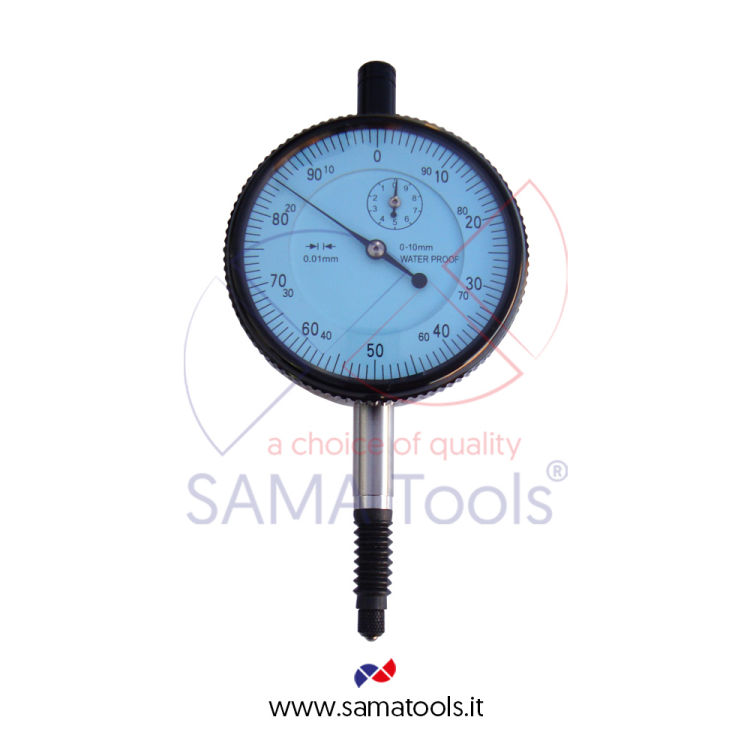 Waterproof dial indicators range 10mm reading 0,01mm