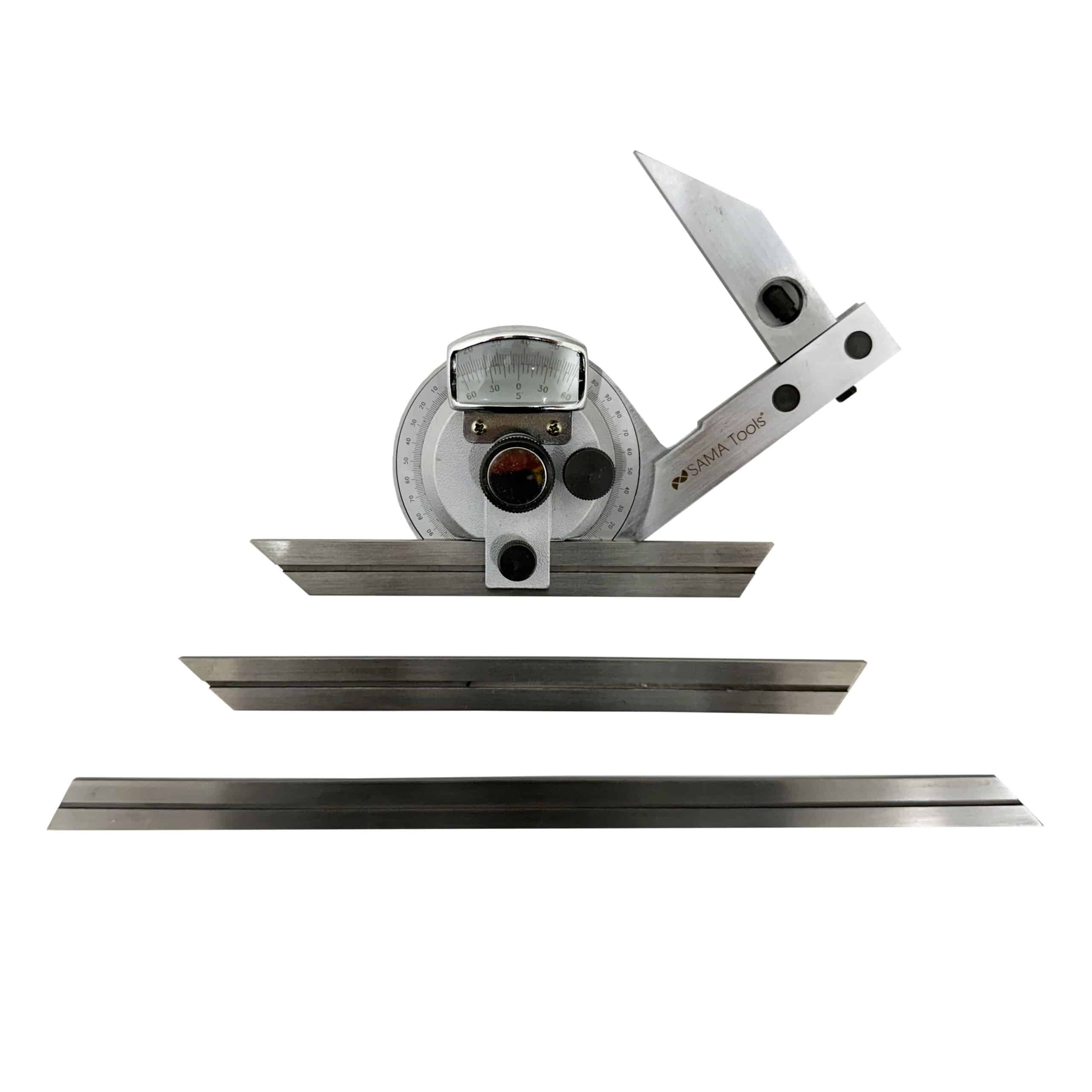 Bevel protractor with magnifying lens - SA4980 1 Goniometro con lente - SA4980